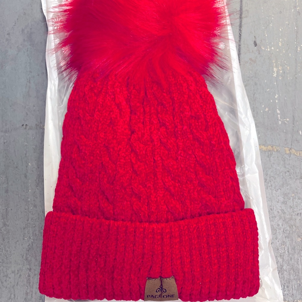 Red beanie